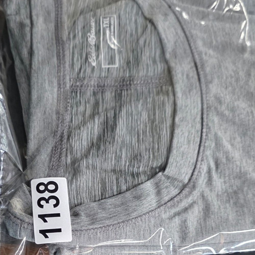 NEW Eddie Bauer Resolution LS Tee Dark Smoke Grey Heather XL Long Sleeve Shirt - Picture 9 of 9